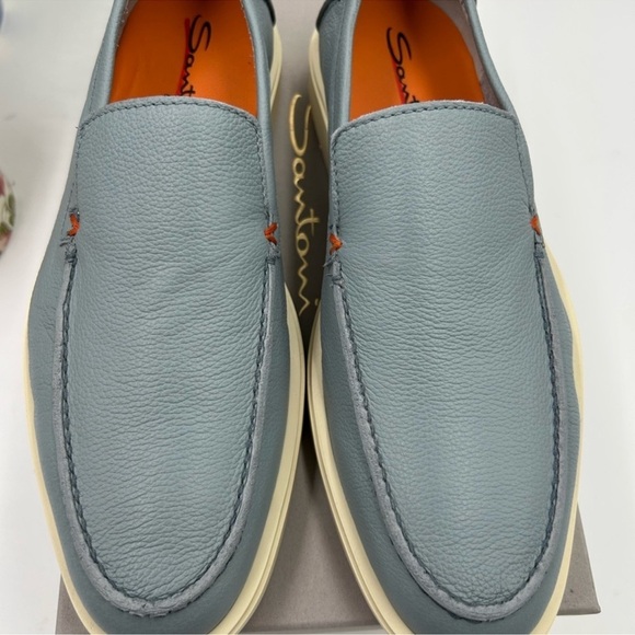 Men’s Santoni leather loafer size 7.5 US. Made in Italy.